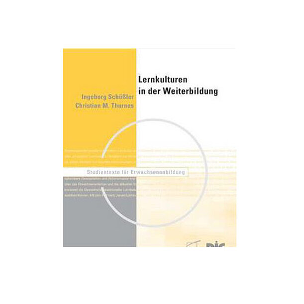 Buchcover zu Schüssler/Thurnes: Lernkulturen in der Weiterbildung