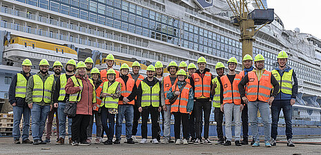During a joint excursion in September 2023, students from AING and IMST will visit the Meyer Werft shipyard in Turku, where the Icon of the Seas is under construction at the time, together with representatives from the partner university Turku AMK.