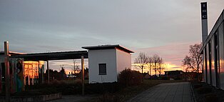 Abendstimmung am Campus Pirmasens ((c) HSKL)