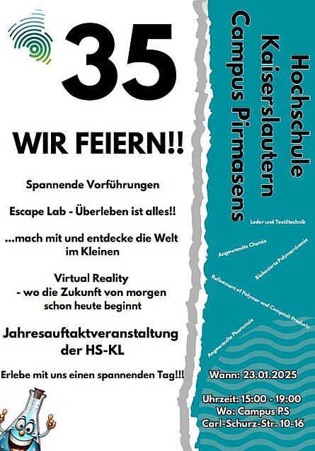 Flyer Wir feiern!!!
