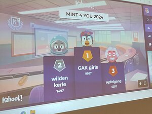 Siegerteams beim MINT-Quiz