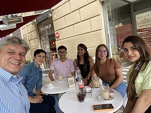 Prof. Dr. Christian Armbruster visits "his" student at the UVPN in Ancona