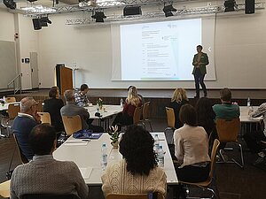 Daniela Fleuren welcomes the guests of the International Best Practice Days on Double-Degree-Programs, November 7-9th, 2023