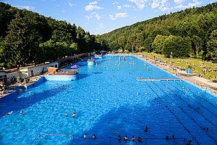 Freibad Waschmühle in Kaiserslautern ((c) Westpfalz Mediathek, Fotograf: Michael Gottschalk)