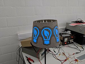 During the labs of the Summerschool at Hasselt University in cooperation with the IMST department, current research projects will be presented, e.g. electroluminescent lampshades.