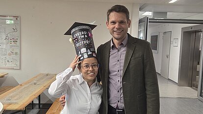 Pratika Rai after successfully defending her PhD thesis.