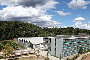 Blick auf den Campus Kaiserslautern Kammgarn