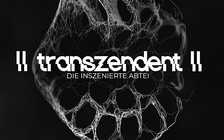 transzendent - die inszenierte Abtei: Vorderseite Flyer